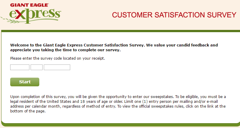 www.gexpresslistens.com – Giant Eagle Express Customer Survey